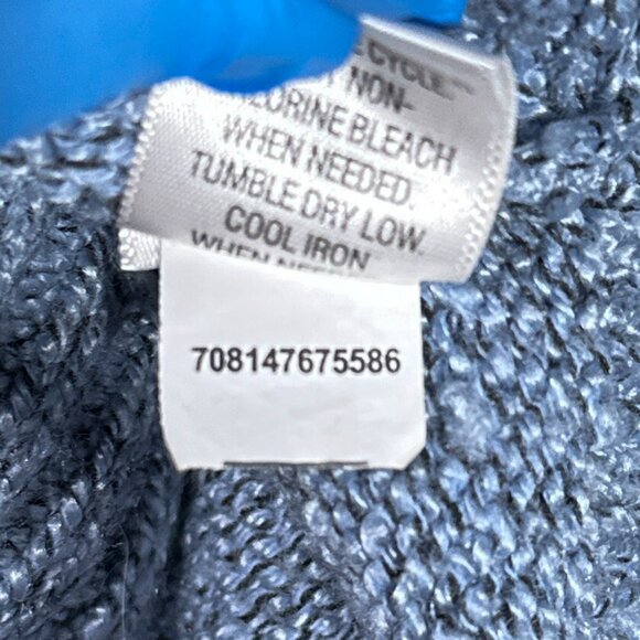 Croft & Barrow Woman's Blue Crew Neck Sweater Size M‎ - Picture 10 of 13